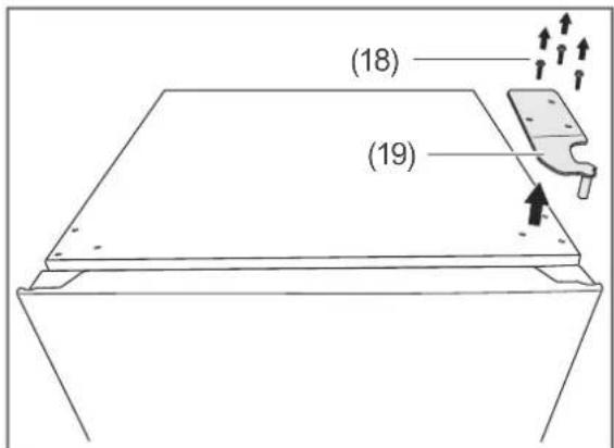 Hanseatic HGS17260CNFI - Reversing the door hinges - 2