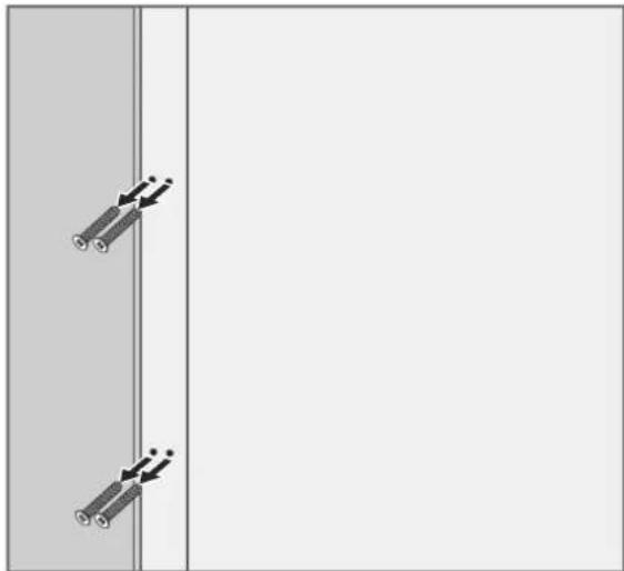 Hanseatic HGS17260CNFI - Attaching the door handle - 1