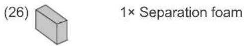 (26) 1× Separation foam