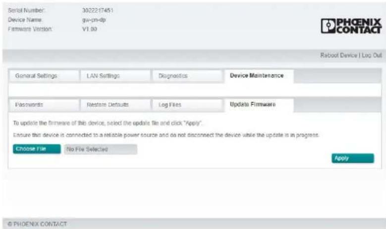Phoenix Contact GW PN/DP 1E/1DB9 - Firmwareaktualisierung - 1