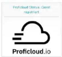 Proficloud Status: Gerat registriert Proficloud.io