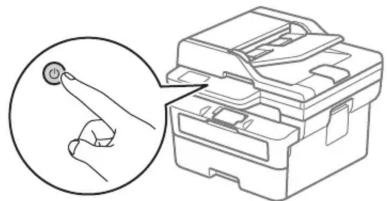 BROTHER MFC-L2880DW - Connect the power cord and turn the machine on - 2