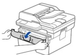 BROTHER MFC-L2880DW - Remove the packing materials and install the toner cartridge and drum unit assembly - 1