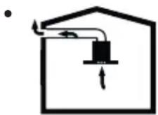 BEKO HNT 63322 WH - Funcționare cu racordare la tubul de evacuare - 1