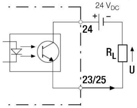 24 VDC + - 24 RL U 23/25