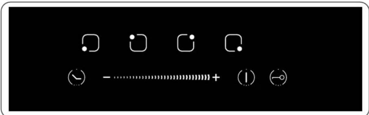 Digital display control icons including clock, signal, plus/minus, and minus symbols on black background