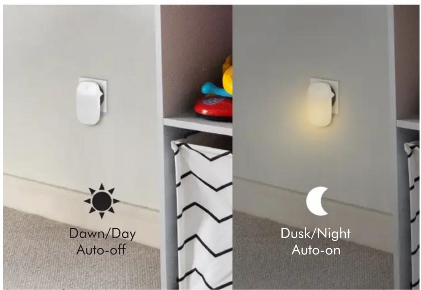 Dawn/Day Auto-off Dusk/Night Auto-on