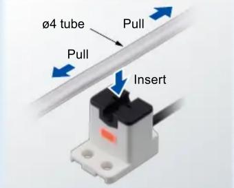 ø4 tube Pull Pull Insert