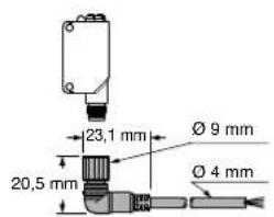 23,1 mm Ø 9 mm 20,5 mm Ø 4 mm