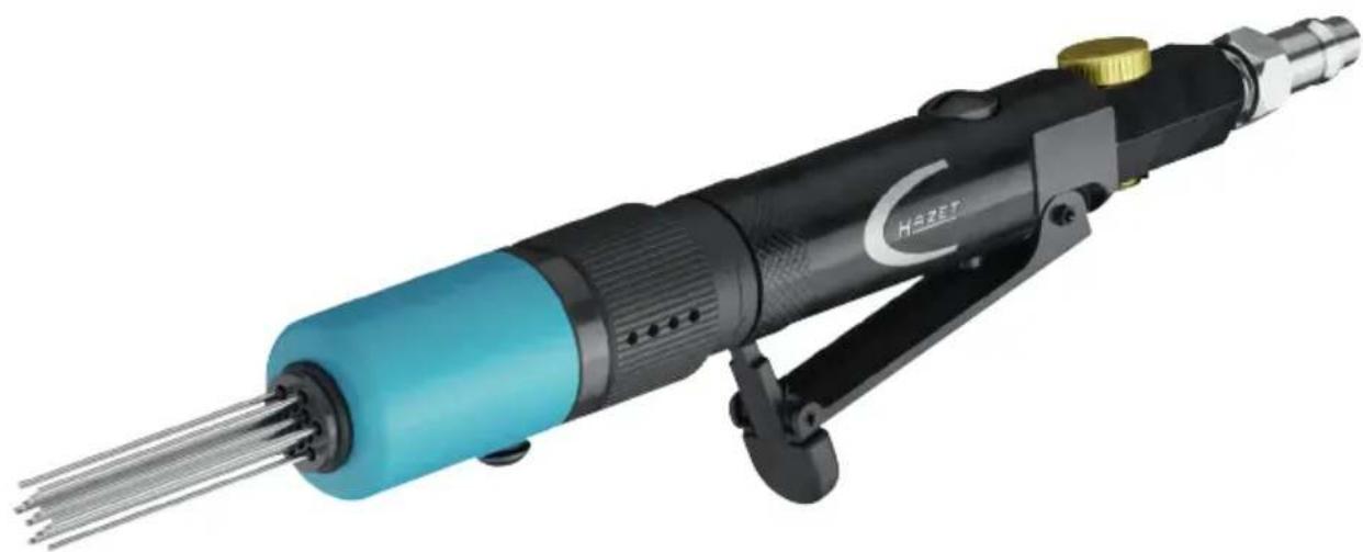 Exterior view of a HAZET welding torch with metal rods and handle (no text or symbols visible)
