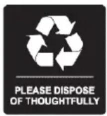 PLEASE DISPOSE OF THOUGHTFULLY
