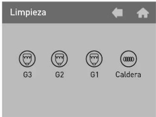 Limpieza G3 G2 G1 Caldera