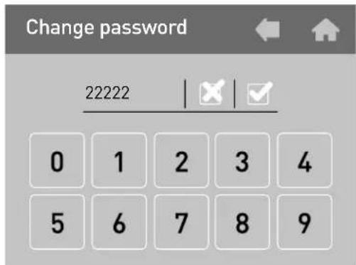 Change password 22222 | ✗ | ✓ 0 1 2 3 4 5 6 7 8 9