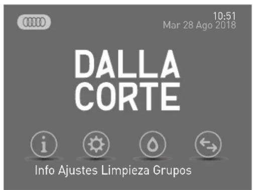 10:51 Mar 28 Ago 2018 DALLA CORTE Info Ajustes Limpieza Grupos