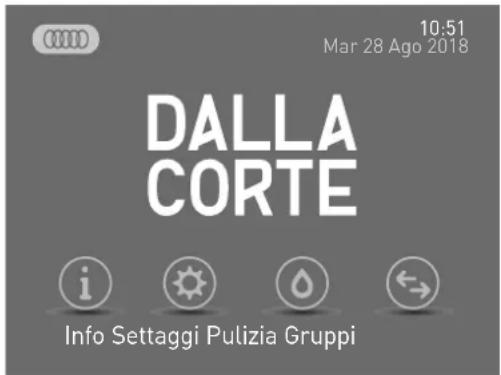 10:51 Mar 28 Ago 2018 DALLA CORTE Info Settaggi Pulizia Gruppi