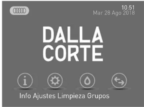 10:51 Mar 28 Ago 2018 DALLA CORTE Info Ajustes Limpieza Grupos