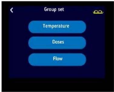 Group set Temperature Doses Flow