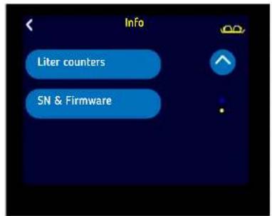 Info Liter counters SN & Firmware