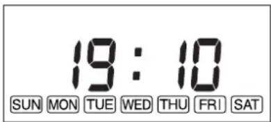 19:10 SUN MON TUE WED THU FRI SAT