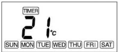TIMER 21°C SUN MON TUE WED THU FRI SAT