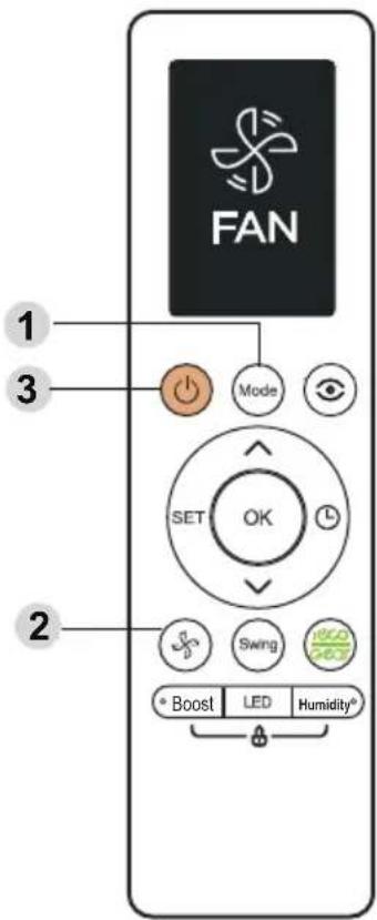 MIDEA AEP2-12NXD6-I - DRY λειτουργία (αφύγρανση) - 1