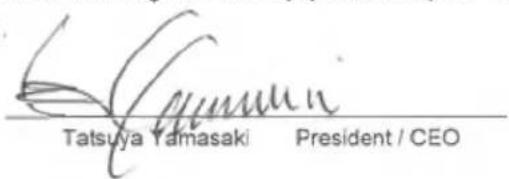 Tatsuya Yamasaki President / CEO