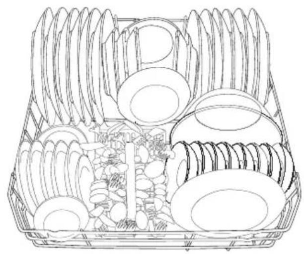 GRUNDIG GNIP4410XDW - Geschirr im Geschirrspüler platzieren - 1