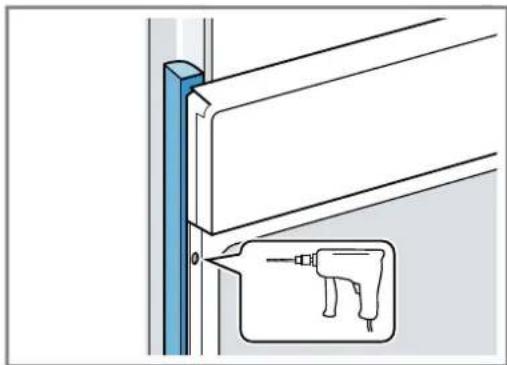 NEFF C1AMG84G1 - In caso di cucine con maniglia integrata verticale: - 2