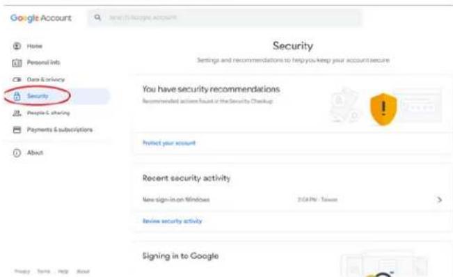 PHILIPS 32BDL3751T - Gmail Security Settings (Gmail 安全性設定) - 1