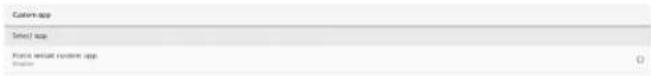 Custom-app Select app File format custom app Status: 0