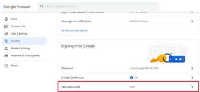 PHILIPS 32BDL3751T - Gmail Security Settings (Gmail 安全性設定) - 6