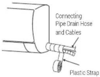 Connecting Pipe Drain Hose and Cables Plastic Strap