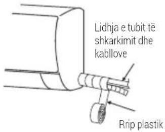 Lidhja e tubit të shkarkimit dhe kabllove Rrip plastik