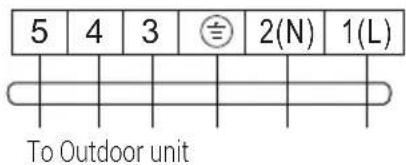 5 4 3 2(N) 1(L) To Outdoor unit