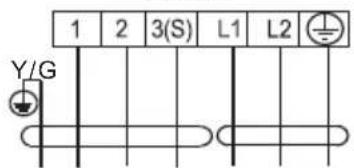 1 2 3(S) L1 L2 Y/G