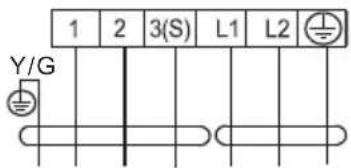 1 2 3(S) L1 L2 Y/G