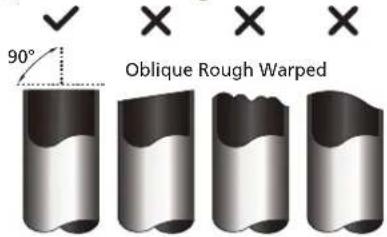 90° Oblique Rough Warped