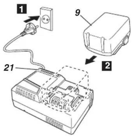 Diagram showing electrical connections with labeled components: power outlet, switch, and device parts