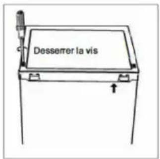 Desserrer la vis
