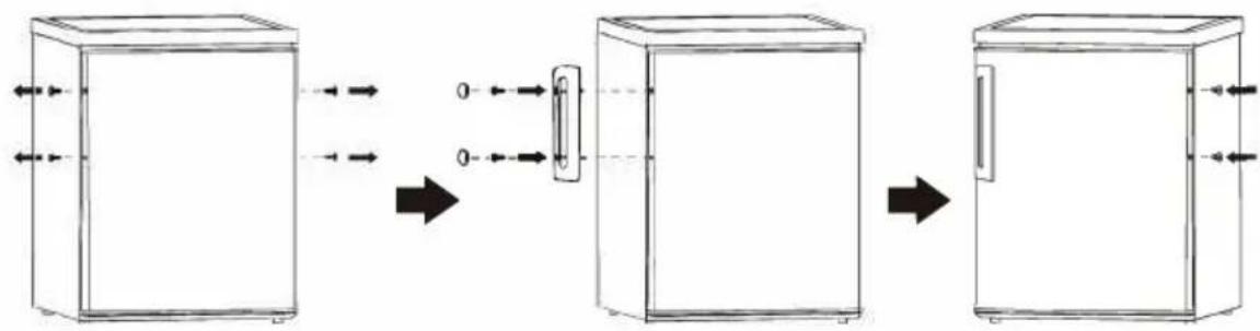 Frilec BERLIN165-V-040DW - Inversion des charnières de la porte - 6