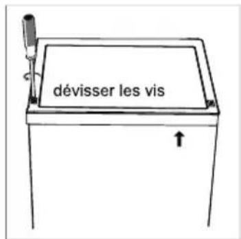 dévisser les vis