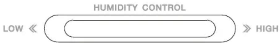 HUMIDITY CONTROL LOW « >> HIGH