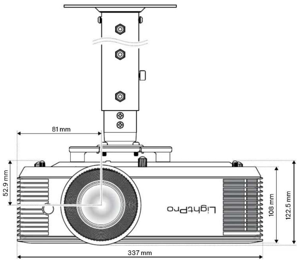 81 mm 52.9 mm 337 mm LightPro 108 mm 122.5 mm