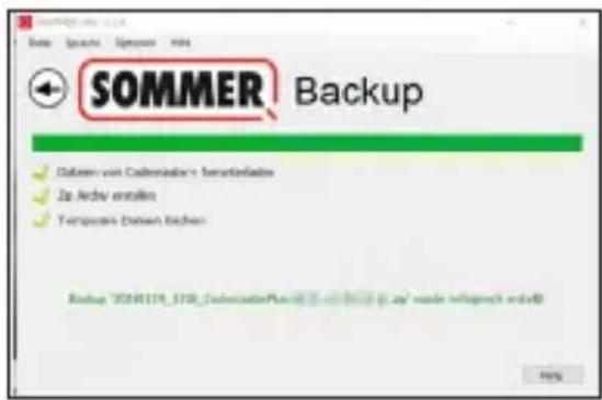 Sommer Codemaster+ - Create backup - 3