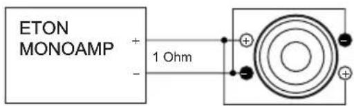 ETON MONOAMP + - 1 Ohm