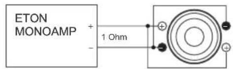 ETON MONOAMP + - 1 Ohm