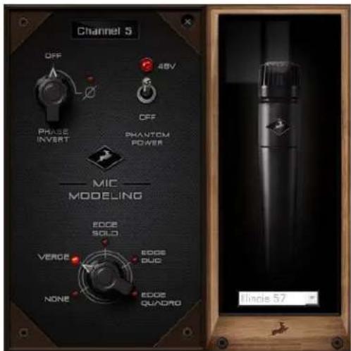 Channel 5 OFF 48V PHASE INVERT OFF PHANTOM POWER MIC MODELING EDGE SOLD VEROE EDGE DUC NONE EDGE QUADRO Idecis 57