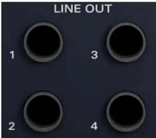 LINE OUT 1 3 2 4