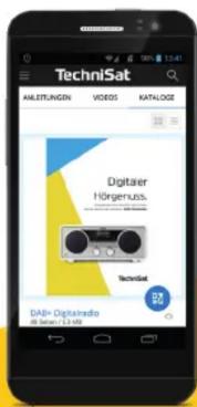 TechniSat AKLETRUNGEN VIDEOS RATALOGE Digitärer Hörgenuss. Technikiel DAB+ Digitalradio 08 Series - 13.00
