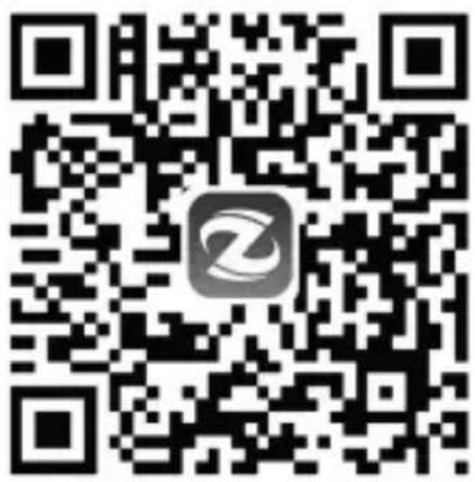 QR code with a central logo, likely linking to a digital service or website.